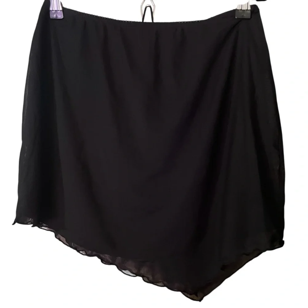 Wild Fable Black‎ Asymmetrical Mini Skirt Night Out